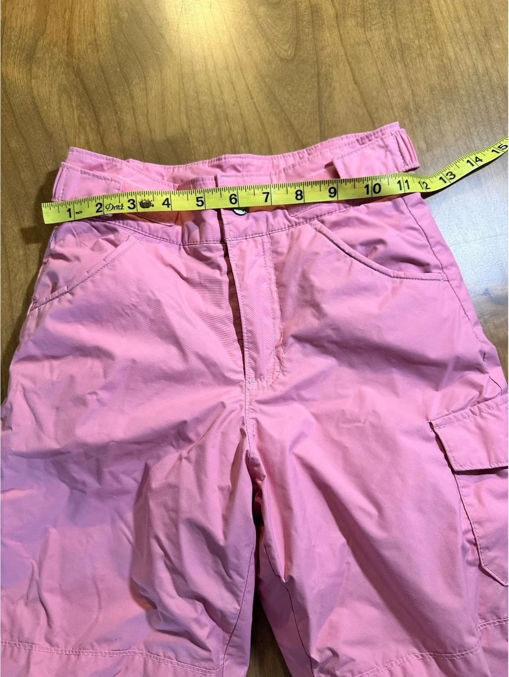 Columbia girl's pink insulated snow pants